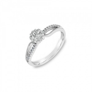 Ring Κ18 with Brilliant