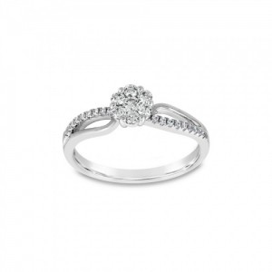 Ring Κ18 with Brilliant