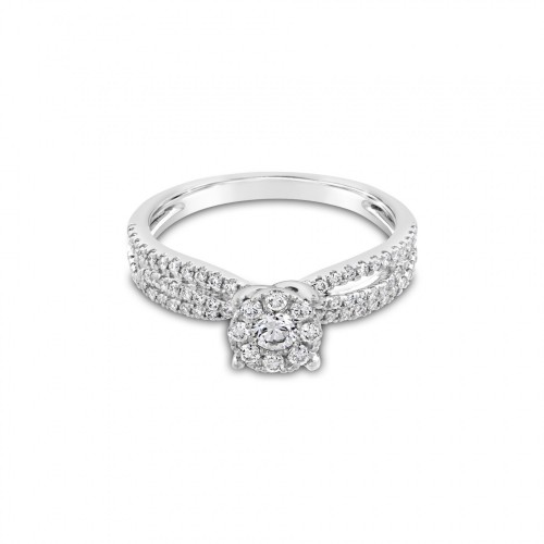 Ring Κ18 with Brilliant