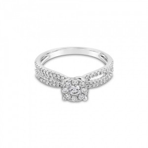 Ring Κ18 with Brilliant