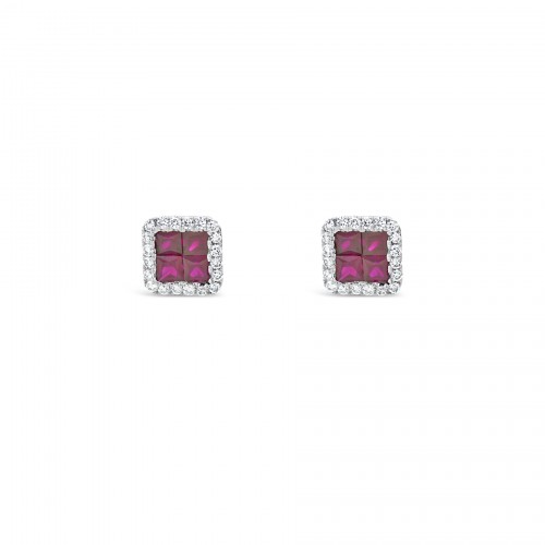 Σκουλαρίκια Κ18 με Brilliant