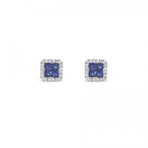 Earrings Κ18 with Brilliant