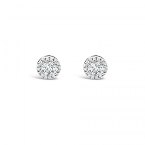 Earrings Κ18 with Brilliant