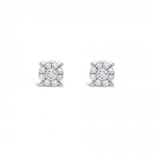 Earrings Κ18 with Brilliant 2