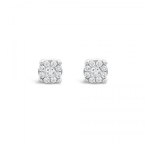 Earrings Κ18 with Brilliant 2