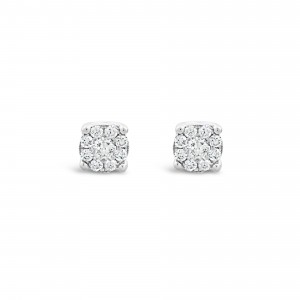 Earrings Κ18 with Brilliant