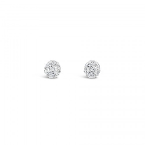 Earrings Κ18 with Brilliant 2