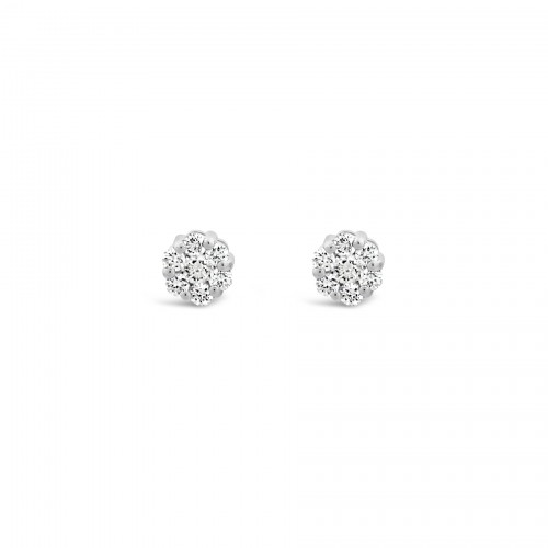 Earrings Κ18 with Brilliant 2