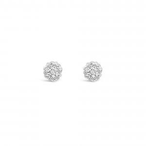 Earrings Κ18 with Brilliant