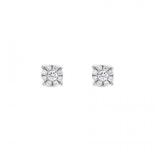 Earrings Κ18 with Brilliant 2