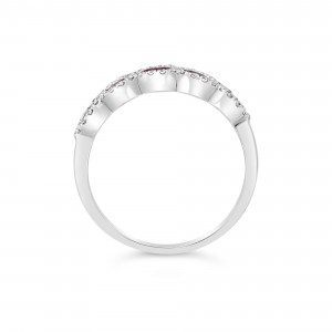 Ring Κ18 with Brilliant & Ruby